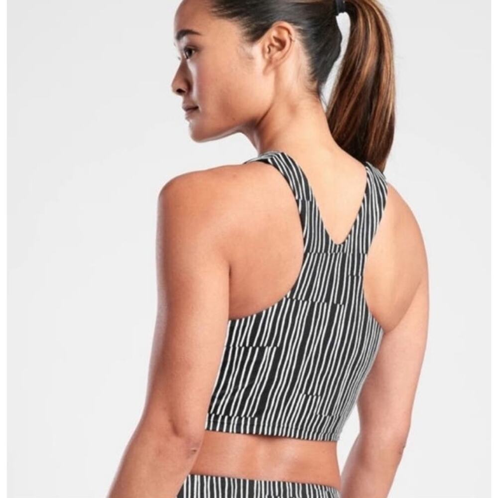 Athleta A-C Conscious Crop Printed Bikini Top Size XXS - Picture 3 of 6